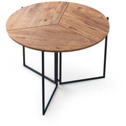Stalas Kalune Design Yaprak-1201, rudas/juodas