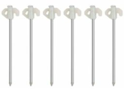 CAMP ACTIVE ŚLEDZIE DO NAMIOTU 20,5CM KPL. 6SZT METAL PLASTIK ŚWIECĄCE W NOCY