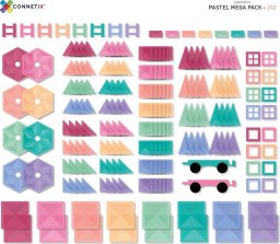 CONNETIX Pastel Mega Pack 202 el klocki magnetyczne 3+