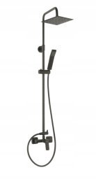 NP81-BVI7UVL-GM / FERRO / VITTO VERDELINE / DESZCZOWNIA  ZESTAW NATRYSKOWY Z BAT. BVI7UVL, GUN METAL  /