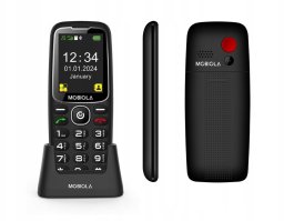 Vega Telefon GSM Mobiola MB800 Czerwony z ładowarką biurkową, DualSIM