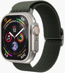 Vonmählen Woven Loop, Strap, Smartwatch, Olive, Apple, Apple Watch 44 | 45 | 46 | 49 mm, Nylon