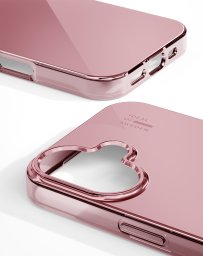 iDeal Clear Case IP16 Mirror Rose Pink