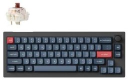 Keychron V2 MAX 65% Knob Wireless Tri-Mode QMK/VIA Gateron Jupiter Brown Switch Carbon Black