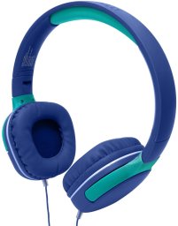 Słuchawki Celly KidsBeat 2 z ograniczeniem głośności max 85dB złącze 3,5mm Niebieskie (KIDSBEAT2BL)