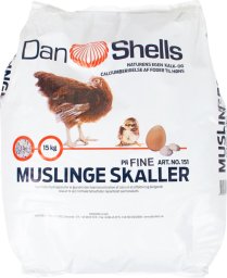 Prima Fugleskaller i sæk, 15 KG (0,7 - 2,5 mm)