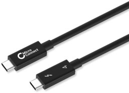 Kabel USB MicroConnect Thunderbolt - USB-C 0.5 m Czarny (TB4005)