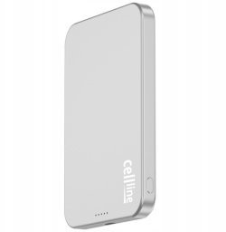Powerbank Beline Mini Powerbank Cellline MagSafe 5000mAh Qi2 15W CL-MBP-02 szary /titanium Magnetic wireless mini powerbank