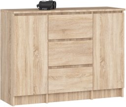 KOMODA K100 2D 3SZ PK DĄB SONOMA