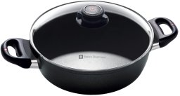 Swiss Diamond garnek z pokrywką 24 cm indukcyjny Czarny