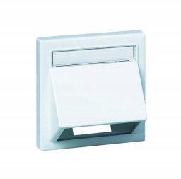 Laikiklis Schneider Electric Angled data cap for wall mounting baltas