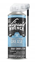 Smar biały litowy w sprayu Liquid Wrench do zawiasów kłódek 380ml