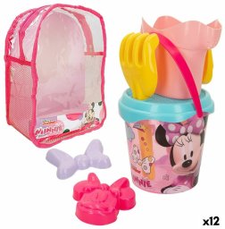 Zestaw zabawek plażowych Minnie Mouse 18 x 16 x 18 cm (12 Sztuk)