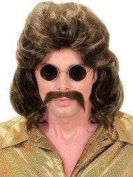 Widmann lata 70-te mężczyzna peruka brązowy