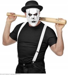 Widmann Harlekin maske med bowlerhat.
