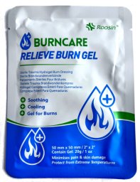 Tzmo Opatrunek hydrożelowy na oparzenia 5 x 5 cm BurnCare Relieve