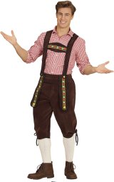 Widmann Bavarian spodnie tyrolskie, ciemnobrązowy (8003558656943)