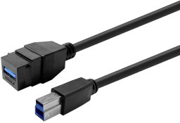 Kabel USB VivoLink Vivolink Keystone Juodas USB3,0 A-Female to USB3,0 B-Male