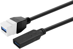 Kabel USB VivoLink Vivolink Keystone Baltas USB3,0 A-Female to USB3,0 A-Male