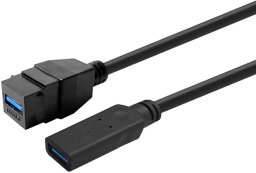 Kabel USB VivoLink Vivolink Keystone Juodas USB3,0 A-Female to USB3,0 A-Male
