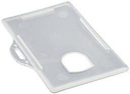 ID-kort-holder liggende plast transp - (10 stk.)