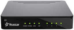 Yeastar S20, Black, Desktop/Wall mounting, G.711, G.722, G.726, G.729A, SIP (RFC3261), IAX2, UDP, TCP, TLS, SRTP, 10,100 Mbit/s