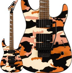 Jackson X Series Soloist SLX DX Camo Electric Guitar, Butterscotch Camo