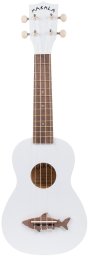 Kala Makala Soprano Shark ukulele, white
