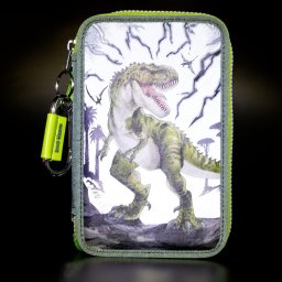 Dino World REFLECTOR - Triple pencil case