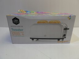 OBH Nordica Manhattan Steel toaster, 4 slices, steel