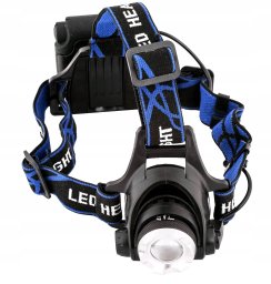 Headlamp ENTAC, 5W, 4AA, Alu, 600 lm, focusing, black