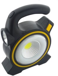 LED flashlight ENTAC, IP20, 1W + solar LED, 80 lm, USB rechargeable, 4.5 x 12.7 x 17 cm