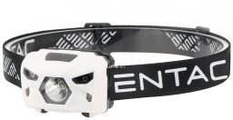 Rechargeable headlamp ENTAC, IP54, 5W, 150lm, USB rechargeable, white+red light, white color.