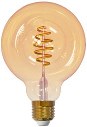 Airam SmartHome Globe 95 smart bulb, E27, amber, 350lm, 1800-3000K, WiFi