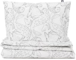 Familon Norppa Organic baby duvet cover set, black and white
