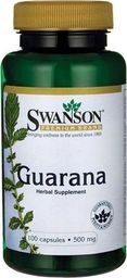  Swanson Swanson Guarana 500mg 100 kaps - SWA/033