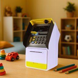 LeanToys B6D1 BANKOMAT SKARBONKA SEJF Z WYŚWIETLACZEM