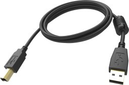 Kabel USB Vision USB-A - USB-B 3 m Czarny (TC 3MUSB/BL)