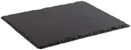 APS Płyta łupkowa naturalna (B)325 x (T)265 mm, antracyt Materialstärke 6-9 mm, nóżki chroniące meble przy - 1 Stück (991)