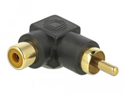 Adapter AV Delock DeLOCK 66168, RCA, RCA, Black