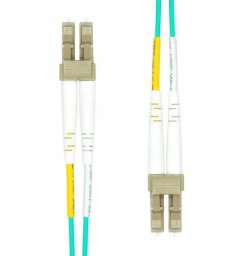 Garbot FO Cable 50/125�. OM3. LC/LC-PC. Aqua. 0.5m