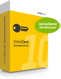 REINER SCT timeCard 10 ZuKo 1J.100MA Jahreslizenz für 100 Mitarbeiter
