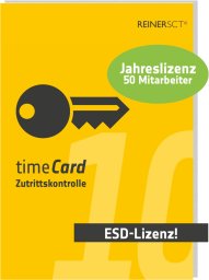 REINER SCT timeCard 10 ZuKo 1J. 50MA Jahreslizenz für 50 Mitarbeiter