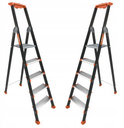 ALUMINUM LADDER KOLOS - 5 STEPS