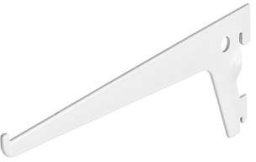 BRACKET SINGLE SLOT 200 MM WHITE