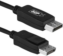SCP DP14-1M, 1 m, DisplayPort, DisplayPort, Male, Male, 7680 x 4320 pixels