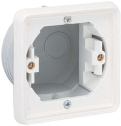 Indmuringsdåse 1-modul, hvid