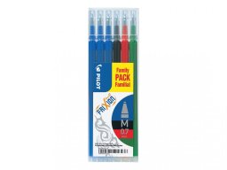 Pilot Refill FriXion Medium 0.7 mm - z 6 szt. asortyment kolorów