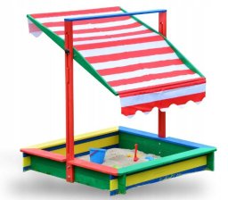 WOODEN SANDPIT KC11260 120X120X120 CM