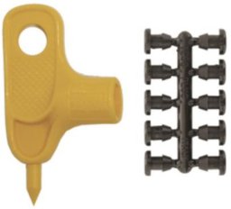 KIT 1 DRILLIN KEY+10 PIPE REPA PLUG 4MM